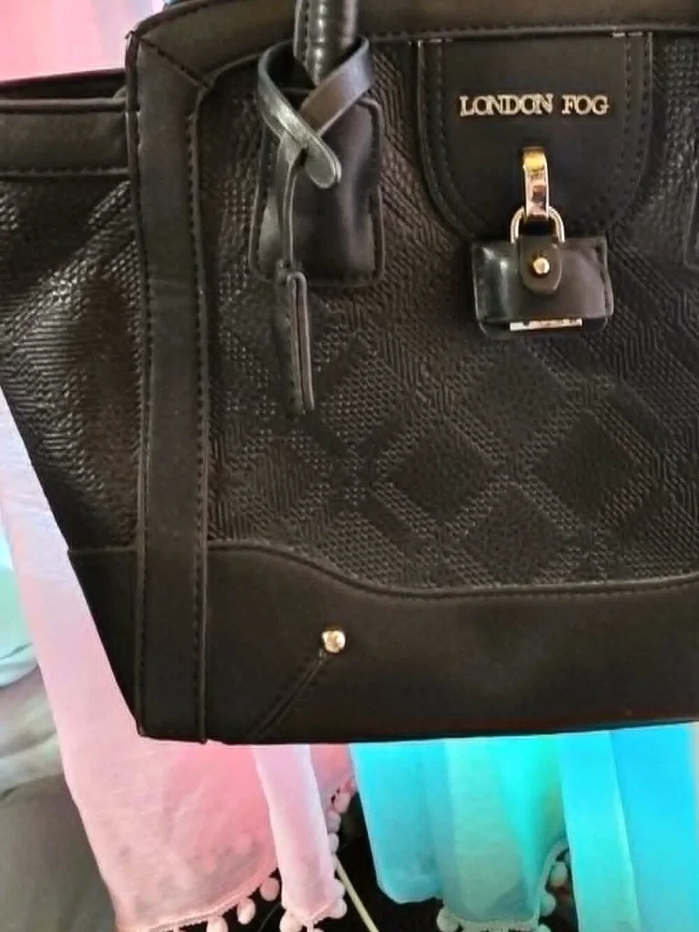 🖤 London Fog Black Structured Tote